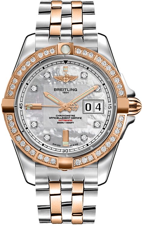 breitling watch with diamond bezel|breitling galactic 41 diamond bezel.